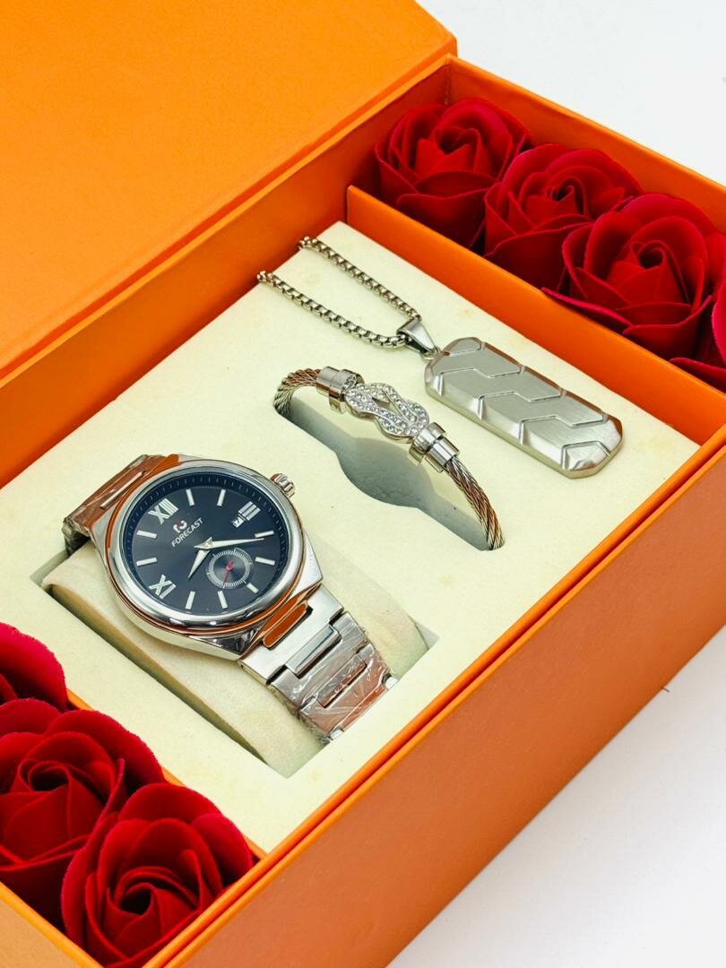 Coffret cadeau montre et bijoux