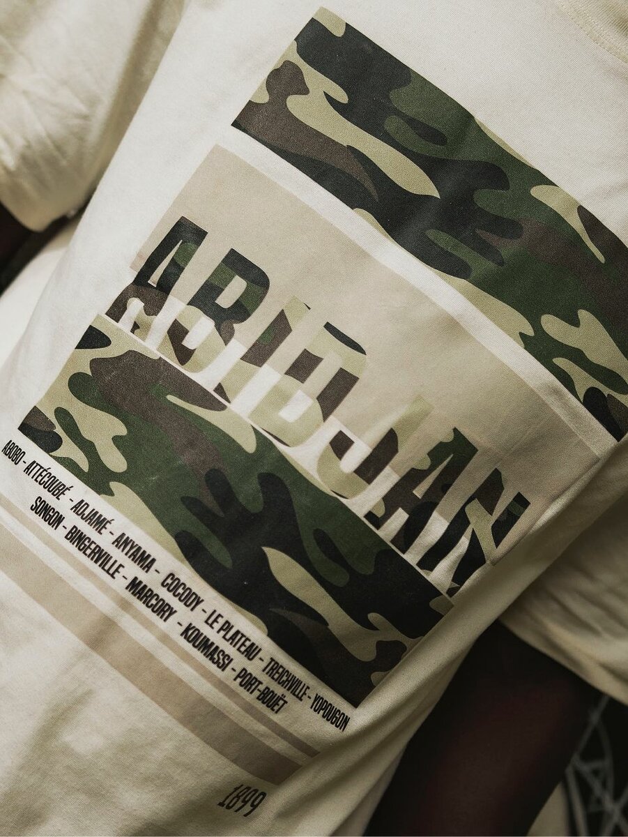 T-shirt camouflage urbain Abidjan