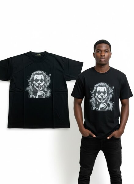 T-shirt noir motifs Joker