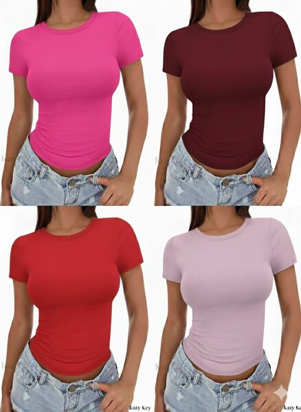 T-shirts en coton pour femmes