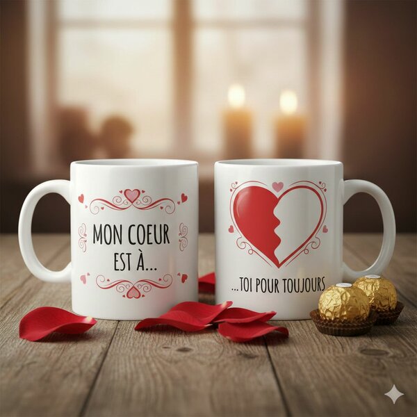 2 Tasses personnalisés