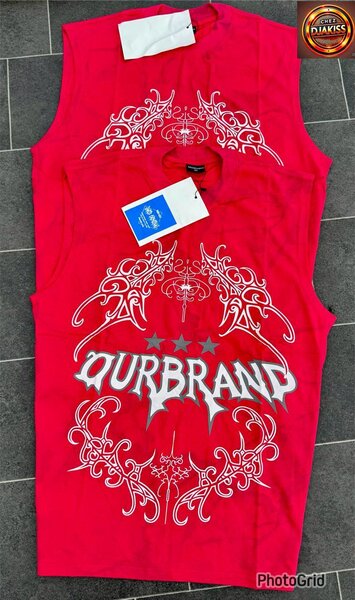 Débardeur graphique rouge