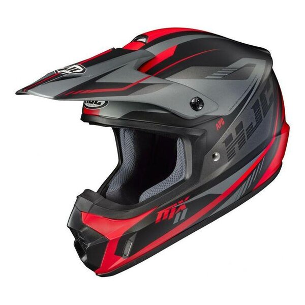 Casque Moto Cross Rouge Noir