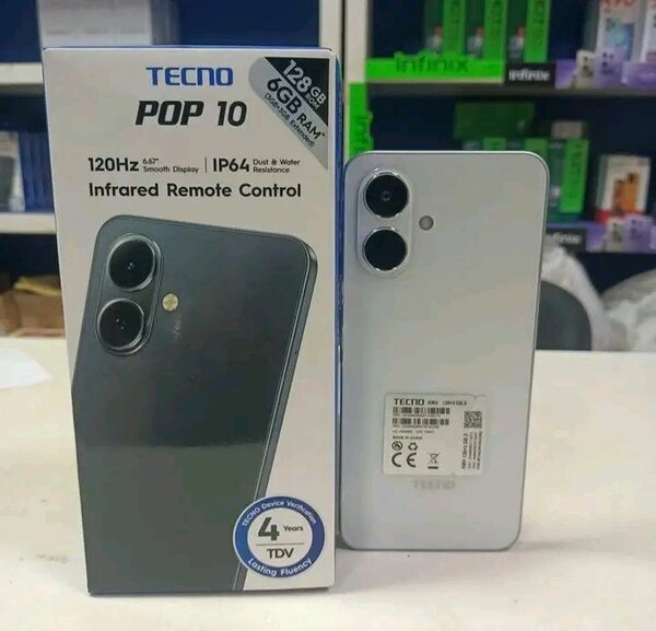 Tecno Pop 10 Smartphone 128GB/6GB RAM
