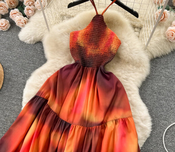 Robe de soirée dos nu été