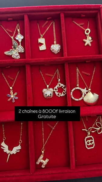 Magnifiques Colliers Dorés