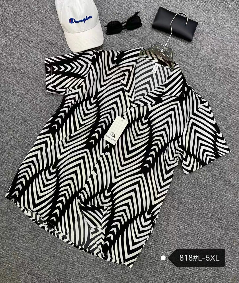 Chemise Homme à Motifs Été