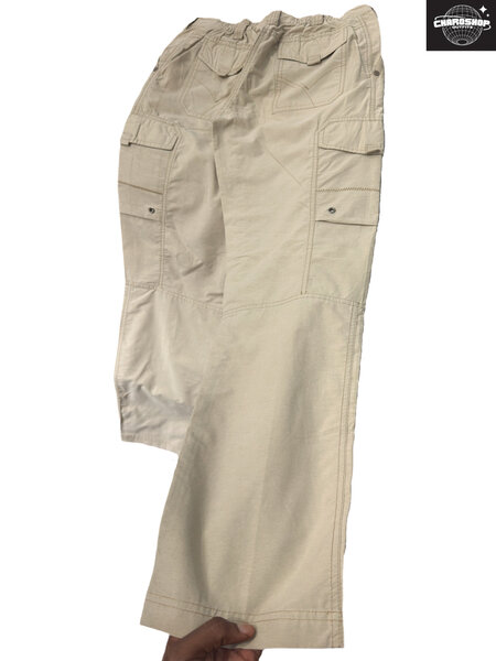 Pantalon cargo beige homme