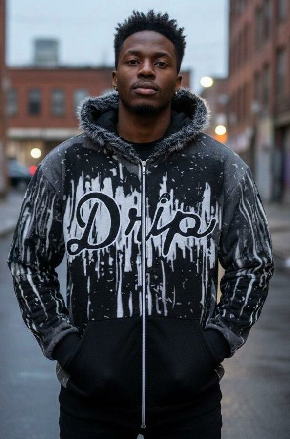 Veste à capuche stylée