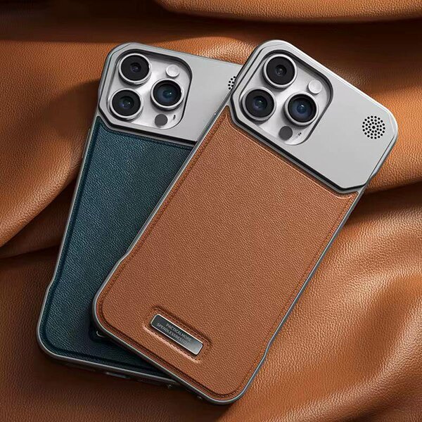 Coque en cuir pour smartphone