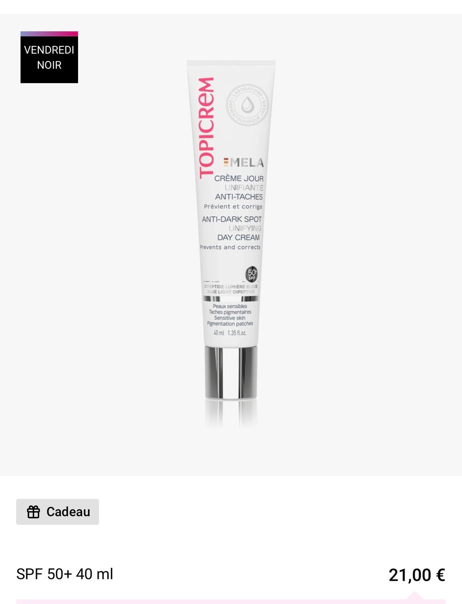 Crème Jour Anti-taches SPF 50