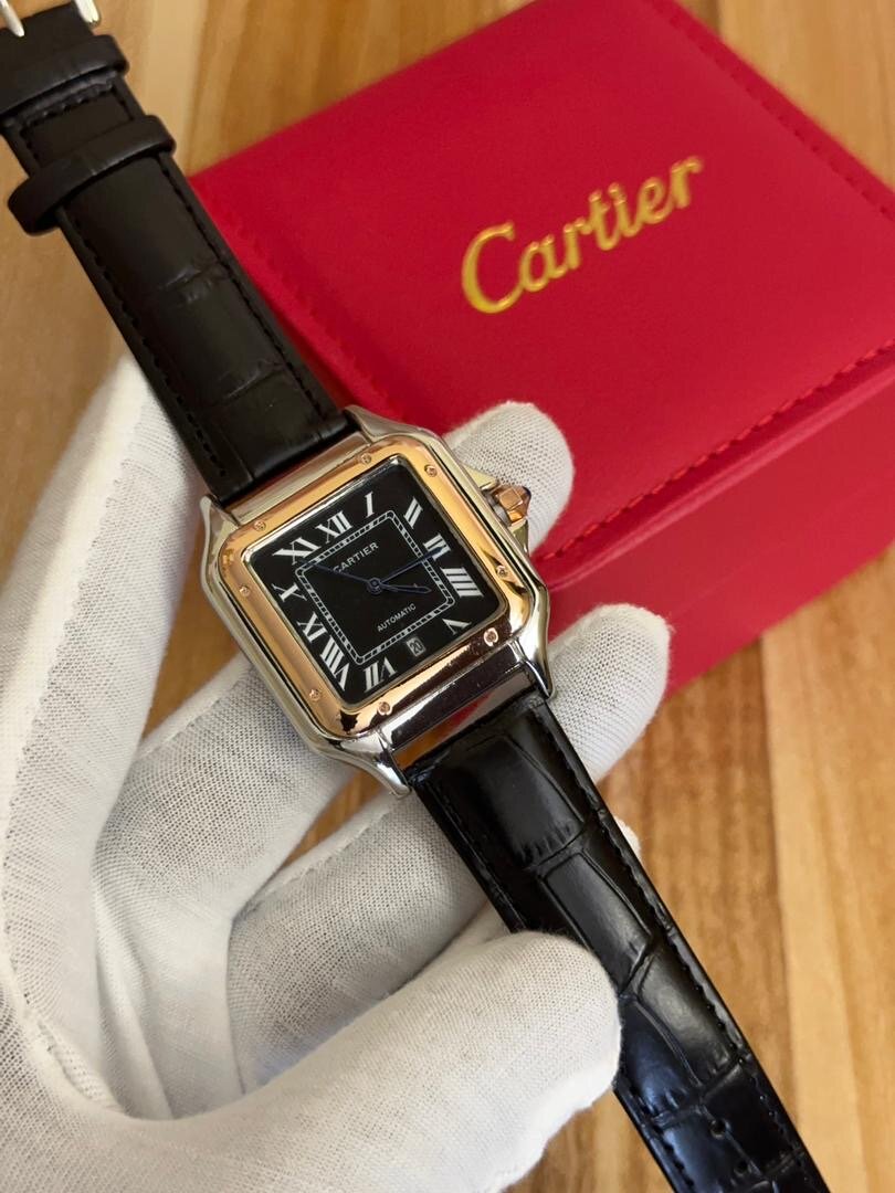 Montre Cartier Santos en cuir