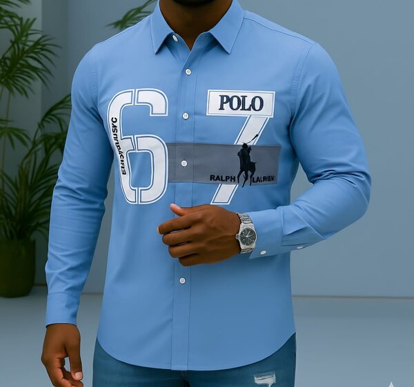 Chemise Polo à Manches Longues Homme