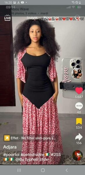 Robe longue évasée en coton