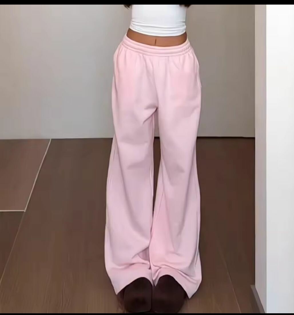 Pantalon ample rose femme