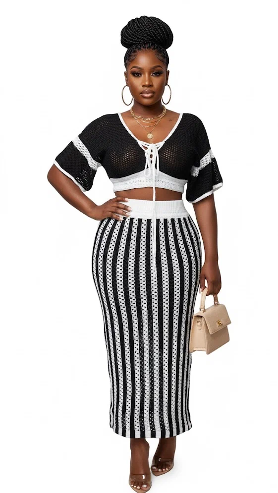 Ensemble jupe tricoter