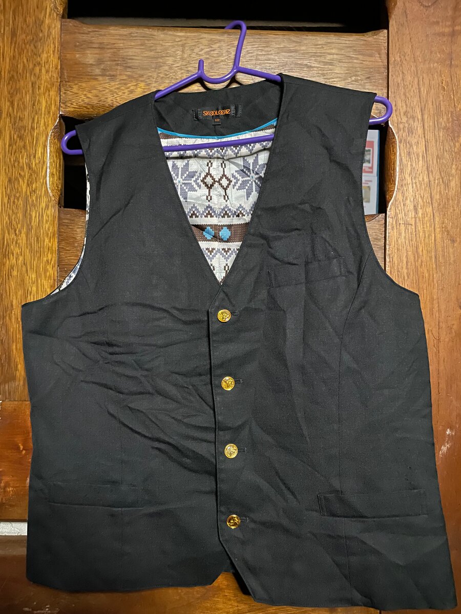Gilet Élégant Noir Homme