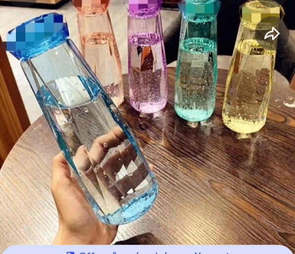 Bouteille d'eau colorée 500ml