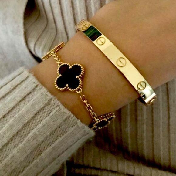 Bracelet en or élégant plaqué