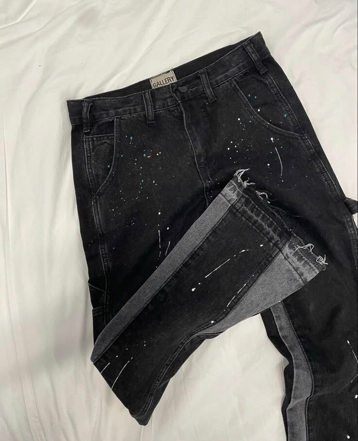 Pantalons en denim artistique