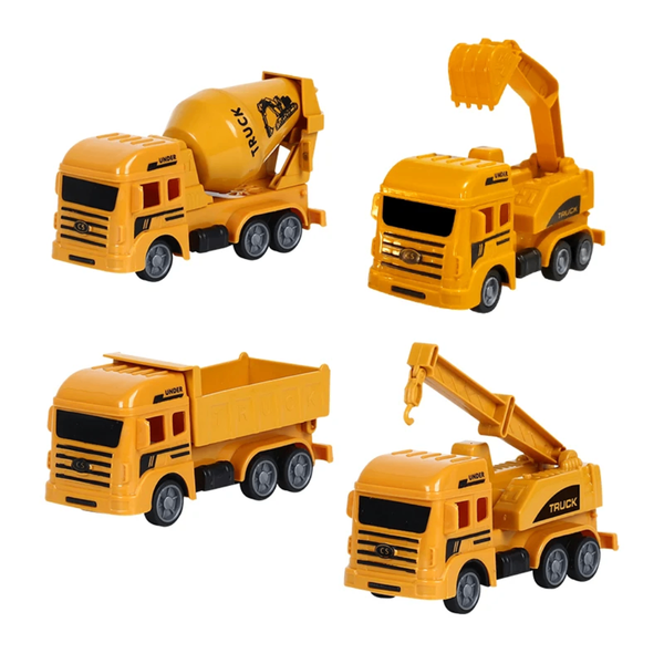 Ensemble de 4 camions de construction jouets