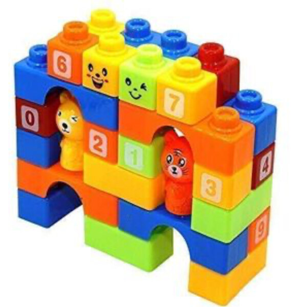 Blocs éducatifs multicolores