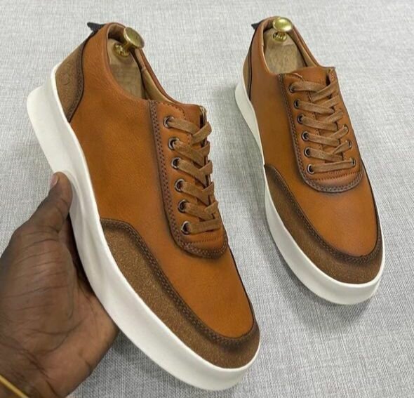 Sneakers en cuir élégants