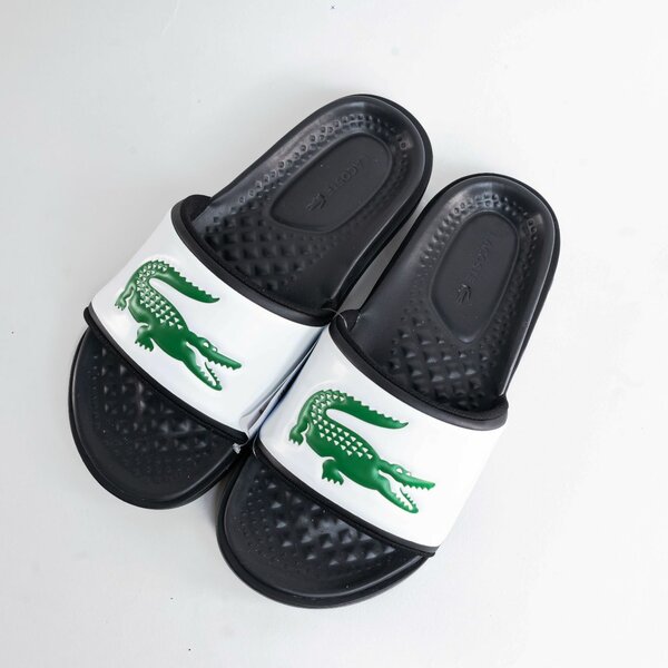 Lacoste Slides Homme Noir