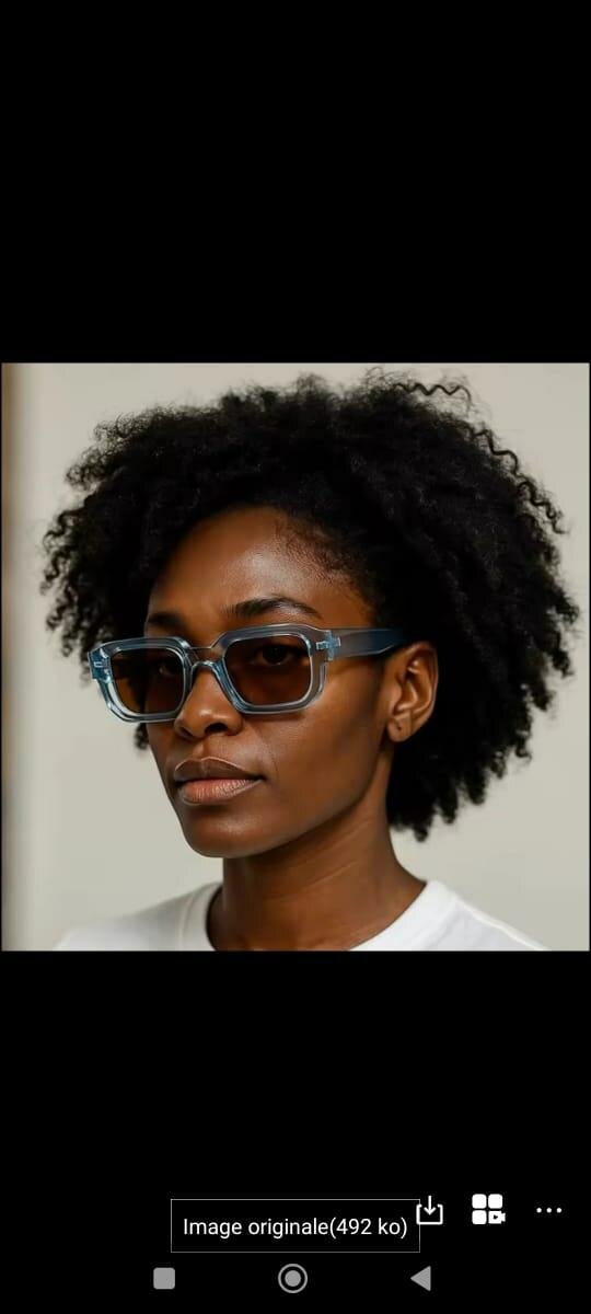 Lunettes de soleil rectangulaires