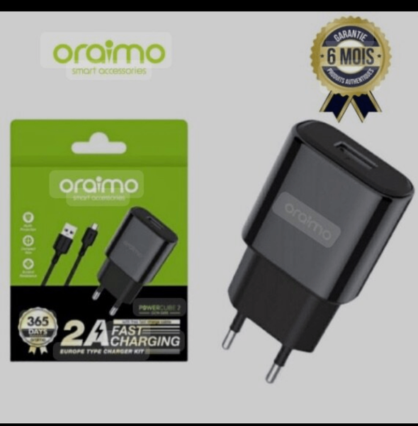 Oraimo Chargeur Rapide 2.4A