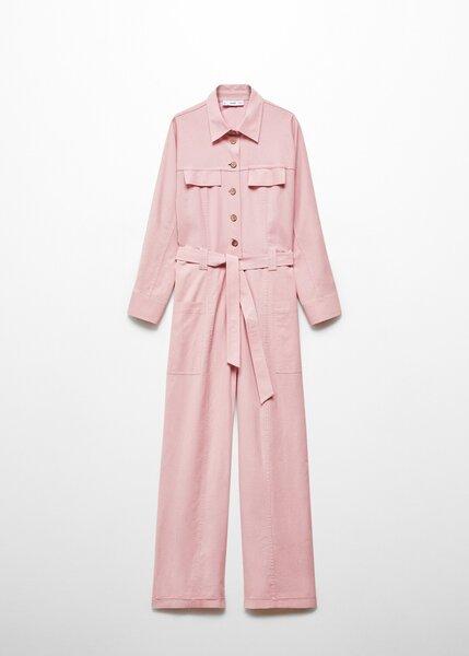 Combinaison rose femme élégante