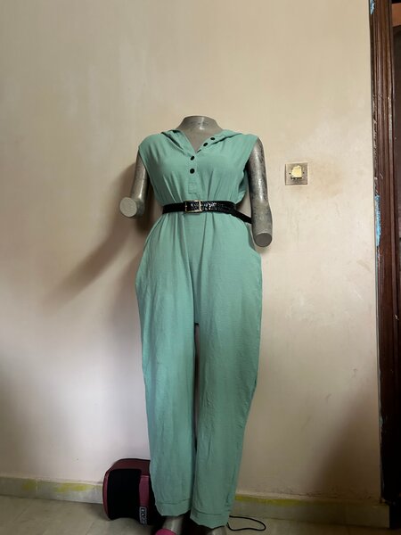 Combinaison Femme Élégante Verte