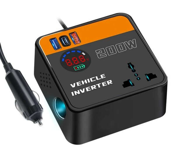 Convertisseur de voiture 200W