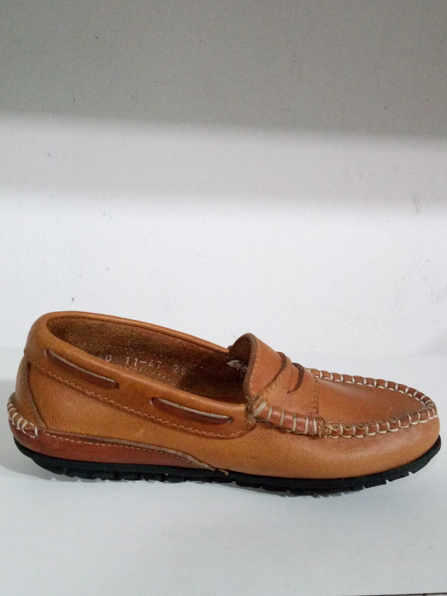 Mocassin en Cuir véritable