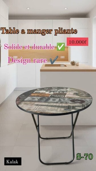 Table à manger pliante S-70