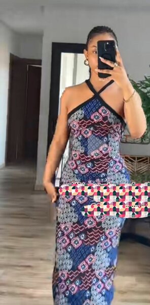 Robe longue élégante imprimée