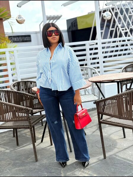 Blouse rayée tendance