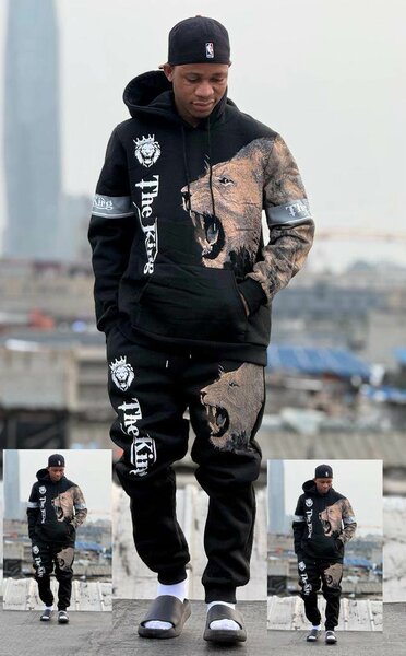 Ensemble survêtement The King imprimé Lion