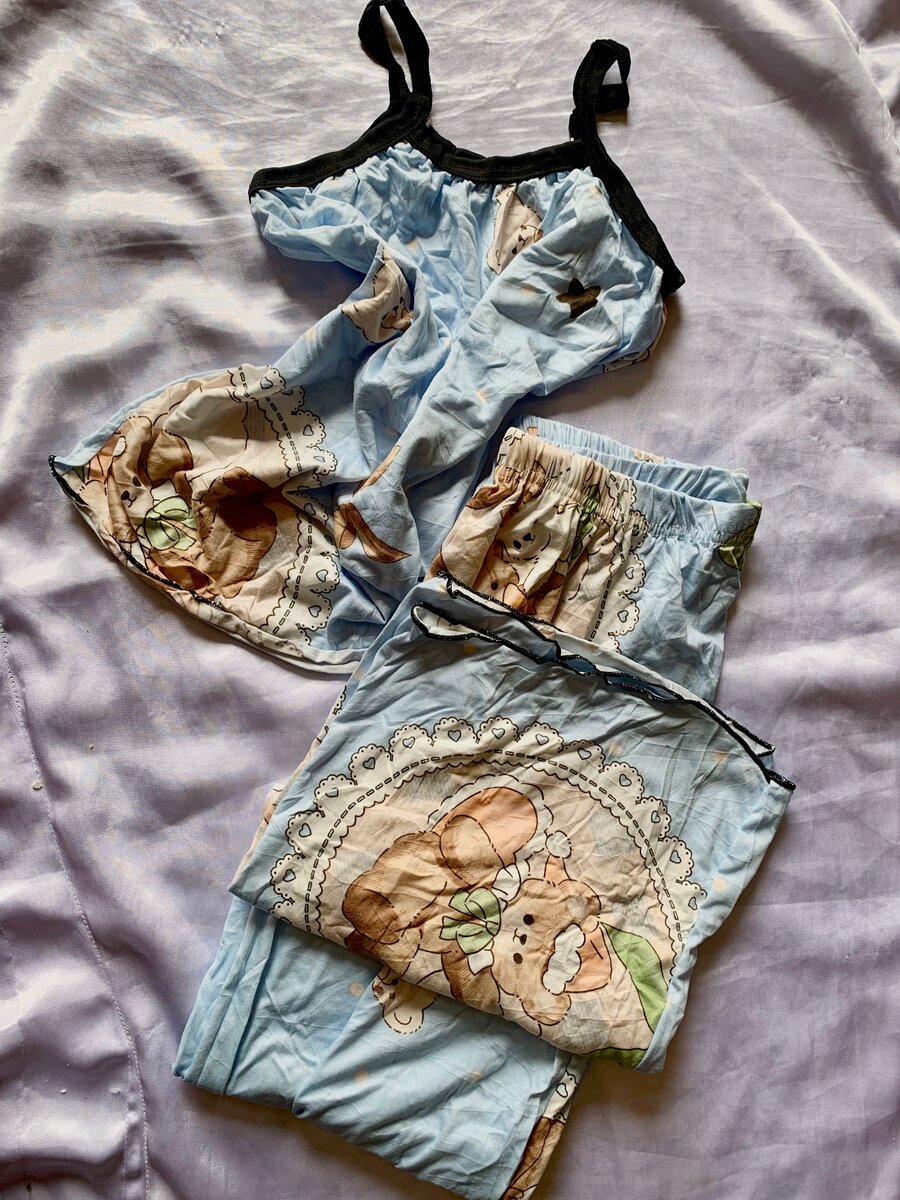 Pyjama léger en coton femme