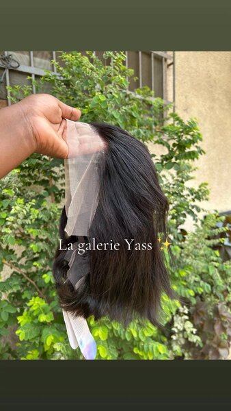 Perruque bob human hair