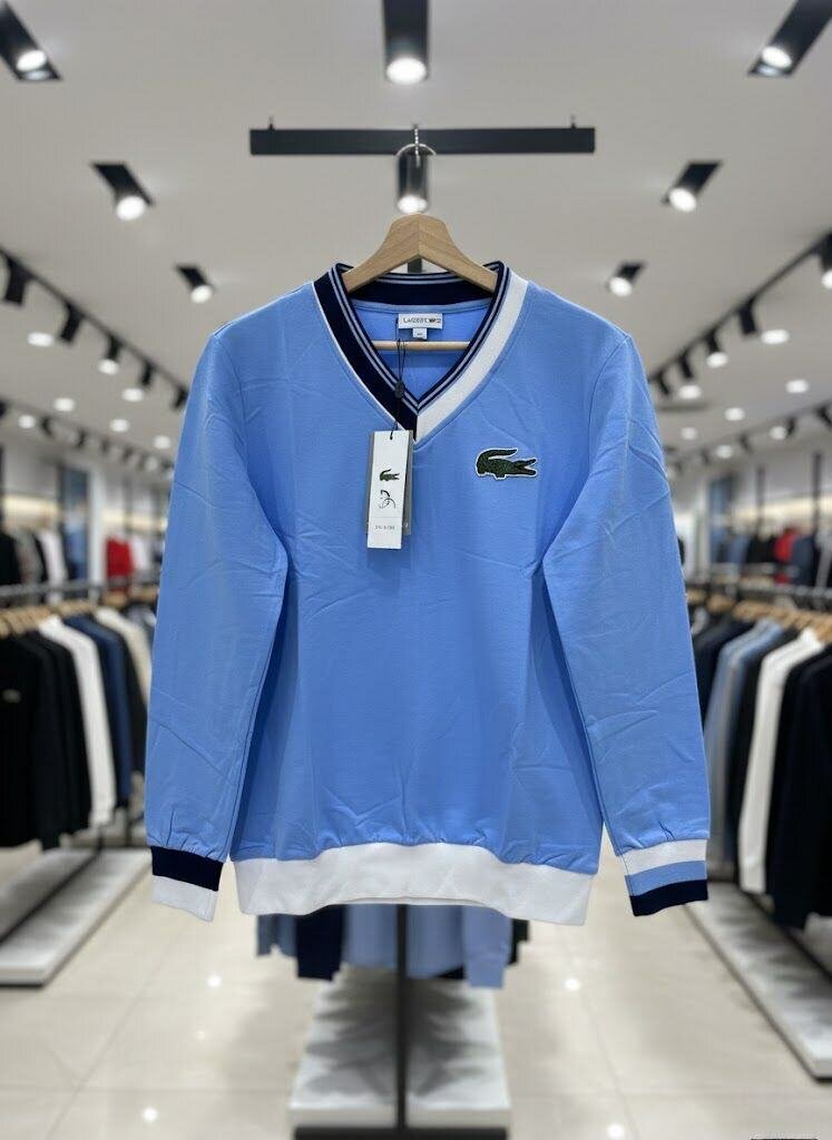 Pull col V classique homme