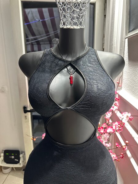 Robe dentelle douce extensible