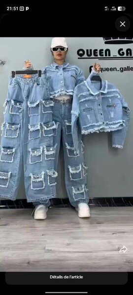Ensemble Denim à Poches