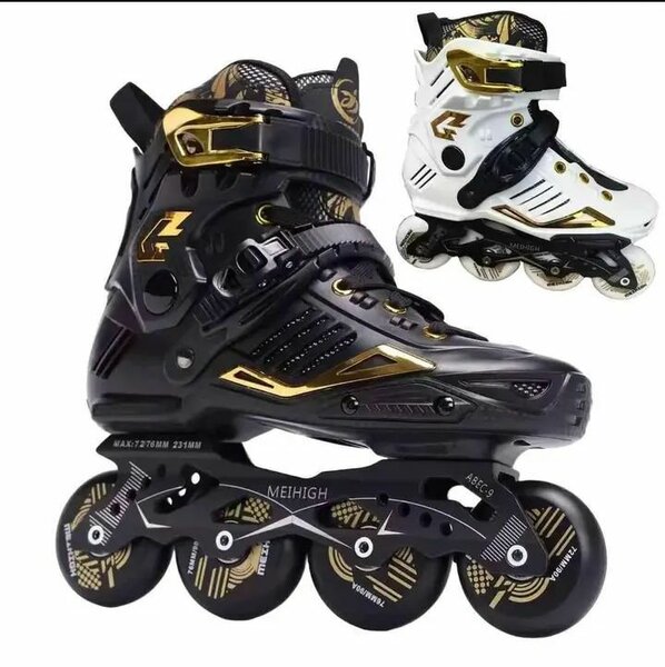 Patins à roulettes Meigh noir et or