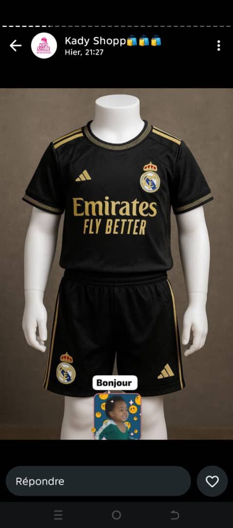Maillots de football enfants