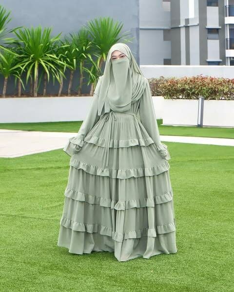 Robe Hijab Modeste Verte