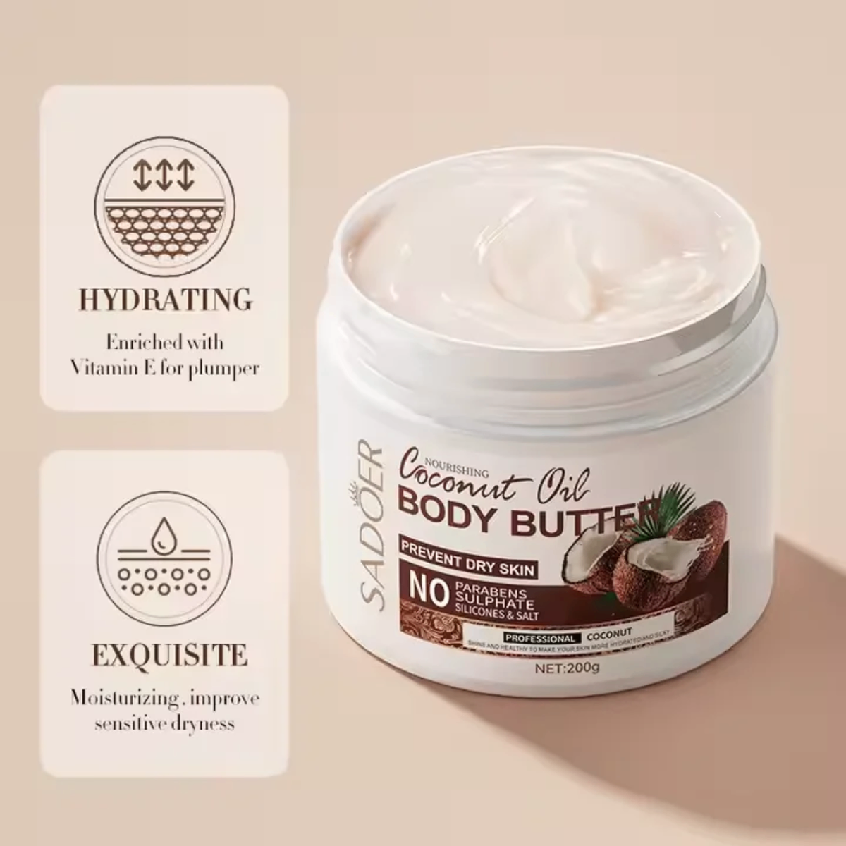 Beurre Corporel Huile de Coco