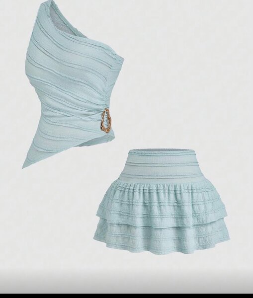 Ensemble jupe et haut asymétrique