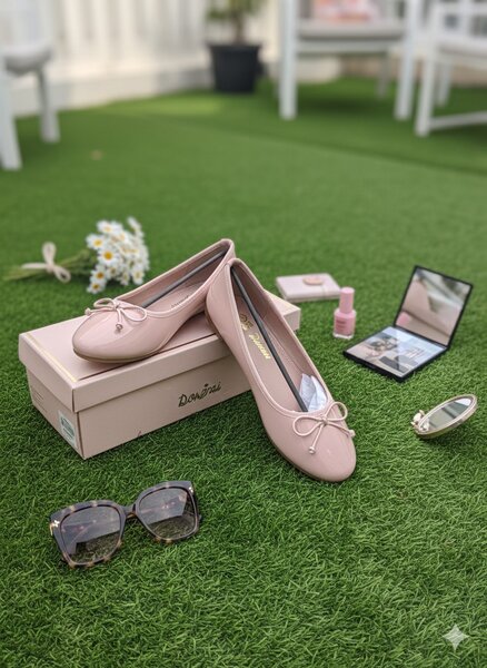 Ballerines en cuir élégantes