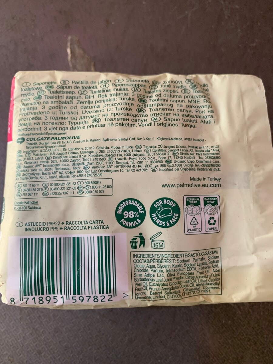 Savon Palmolive Naturals Olive & Milk